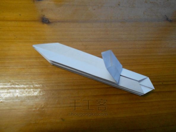 原创折纸火箭 第10步