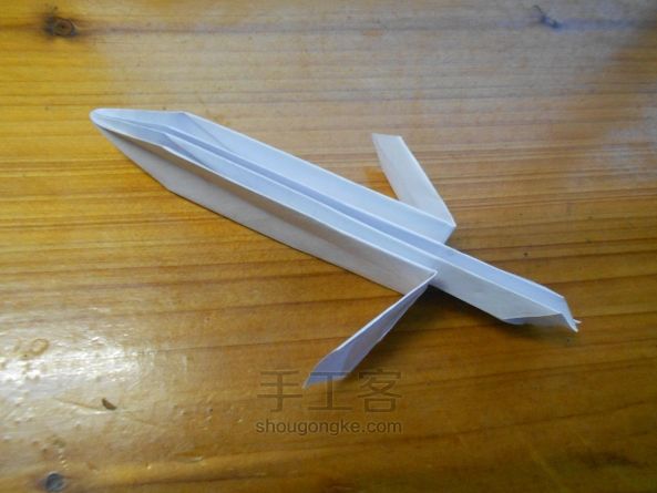 原创折纸火箭 第11步