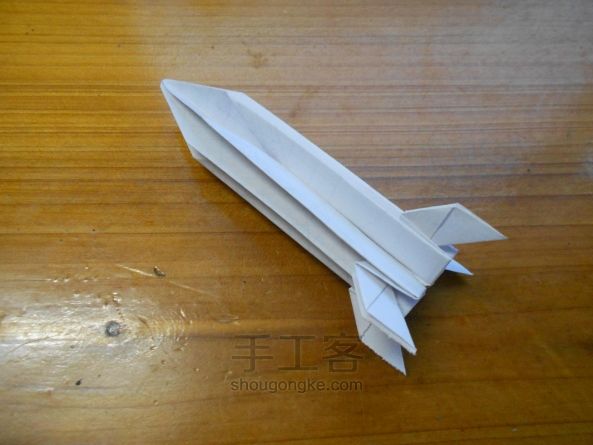 原创折纸火箭 第15步