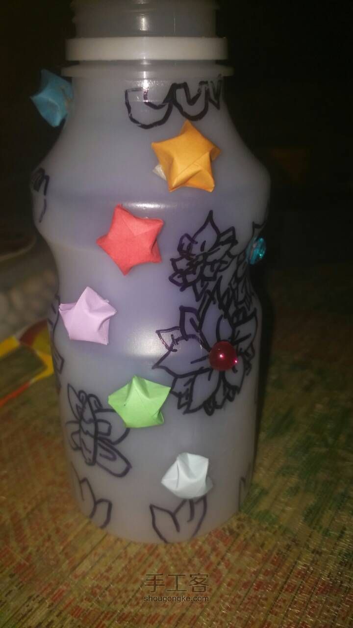 我的创意画花瓶 第3步