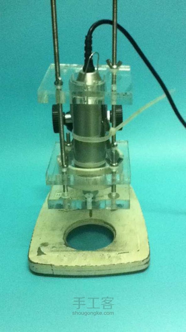 显微镜支架变电钻支架 （在不破坏显微镜支架的前提下制作成功） 第6步