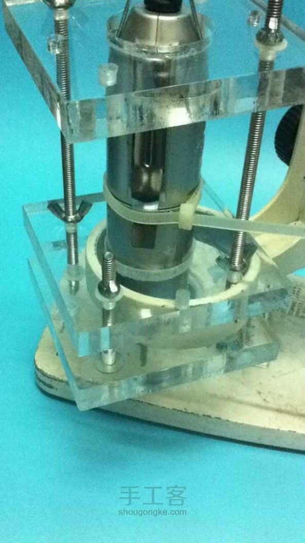 显微镜支架变电钻支架 （在不破坏显微镜支架的前提下制作成功） 第8步
