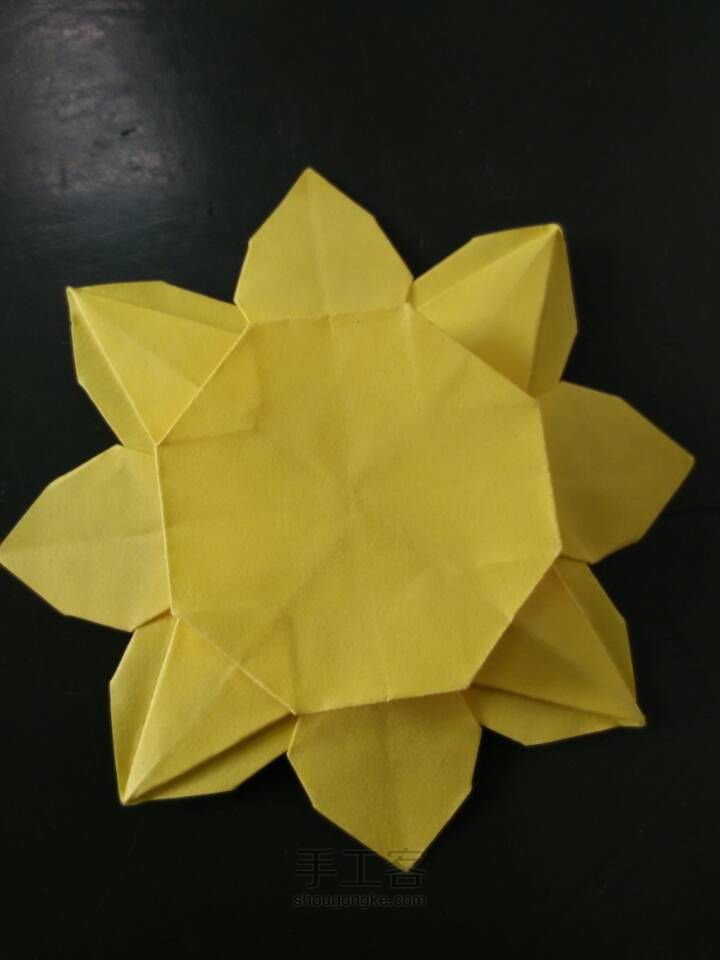 向日葵折纸教程 第11步