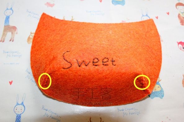 不织布 袋鼠 挂件收纳 第2步