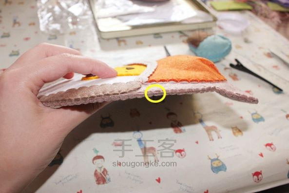 不织布 袋鼠 挂件收纳 第7步