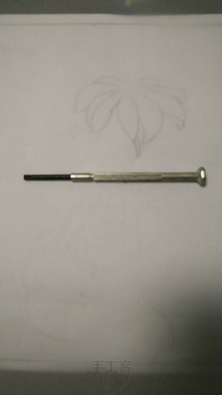 纸蕾丝入门小花 第3步