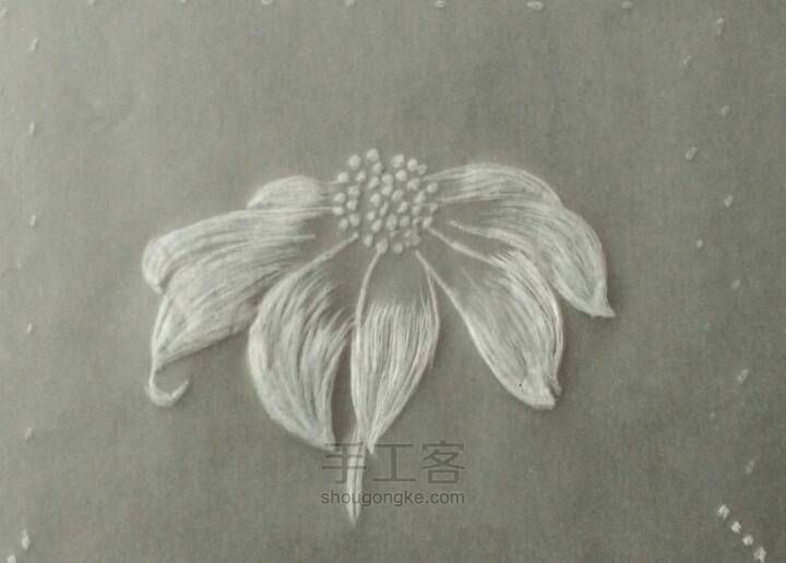 纸蕾丝入门小花 第6步