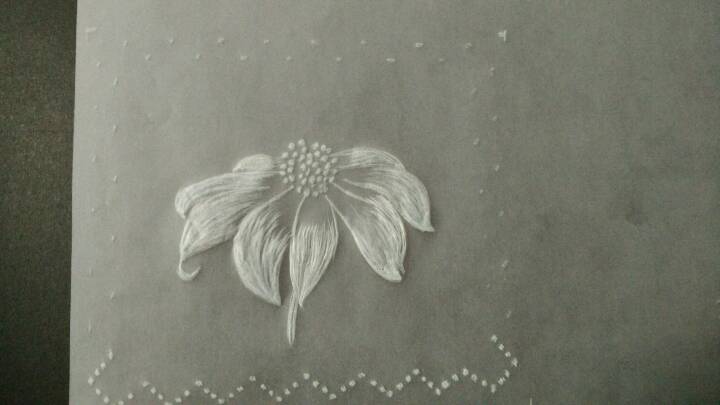 纸蕾丝入门小花 第7步