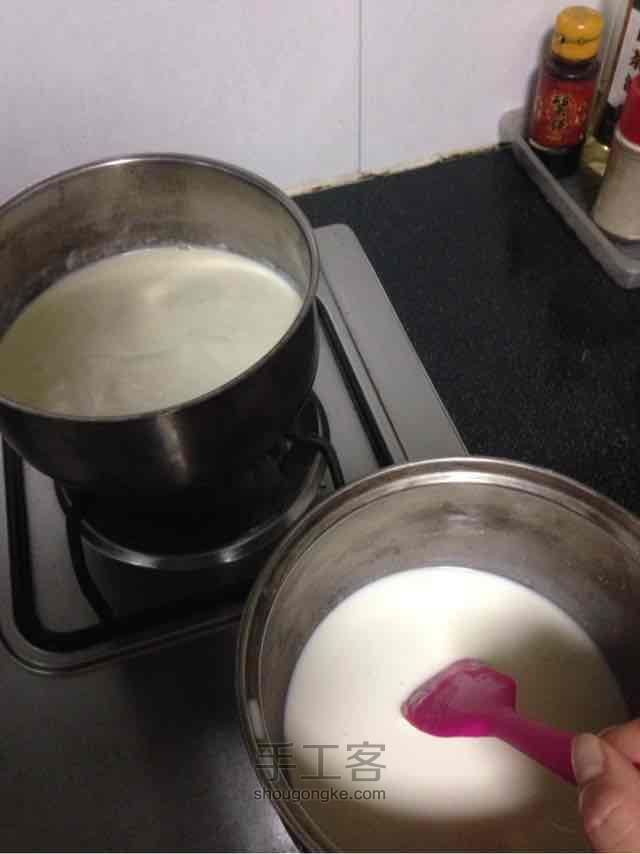 椰丝牛奶小方 第3步