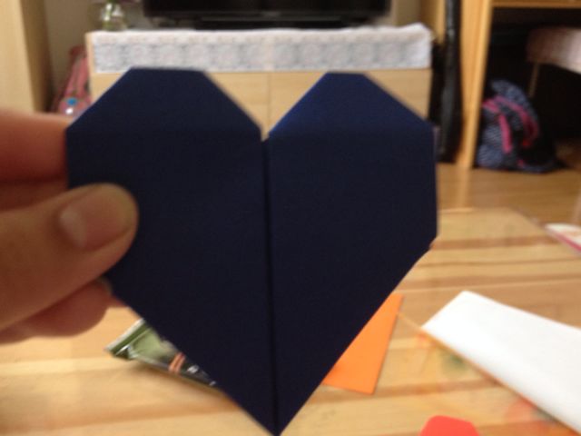 折纸 爱心 第11步