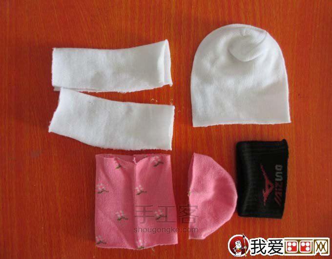 用袜子做可爱小兔子(转) 第2步