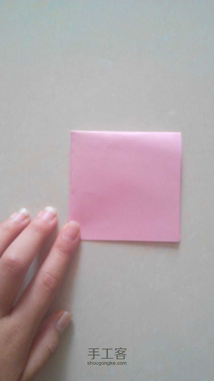 折纸 🌹玫瑰花 第3步