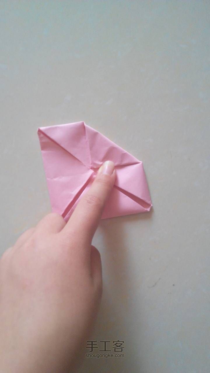 折纸 🌹玫瑰花 第10步