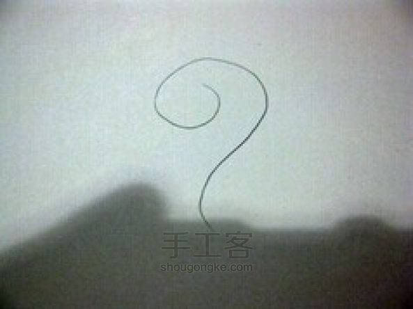 玫瑰花画法 第1步
