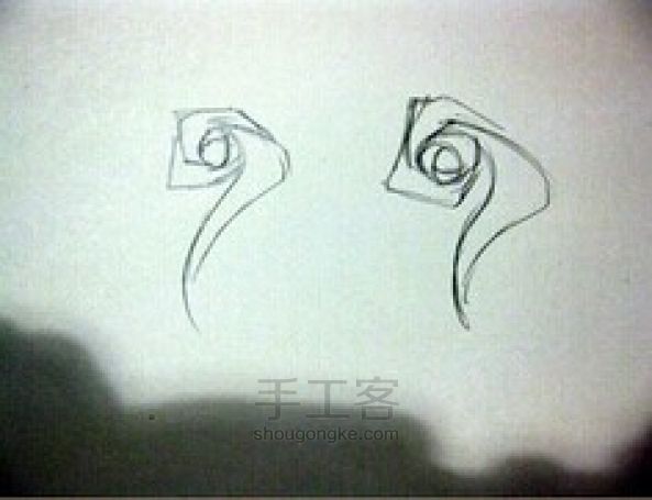 玫瑰花画法 第17步
