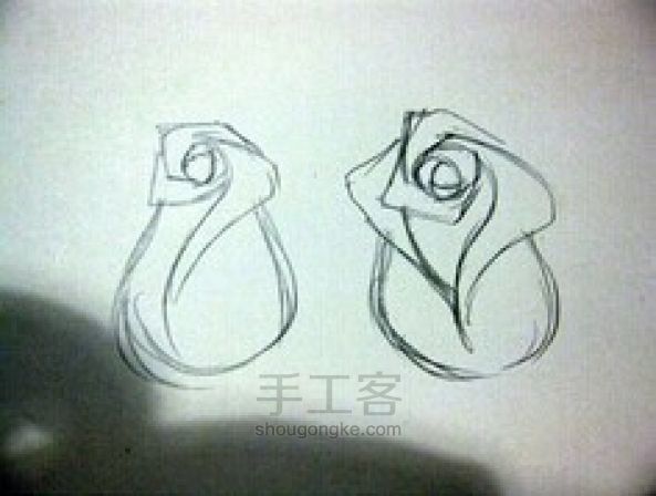 玫瑰花画法 第19步
