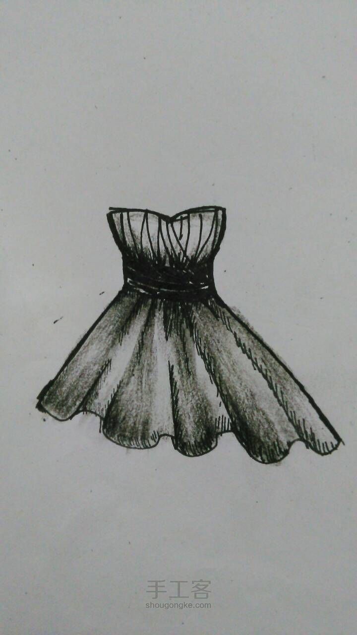 画一条美美的裙子 第6步