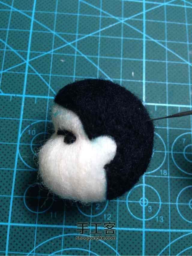 羊毛毡—会动的蜡笔小新 第12步