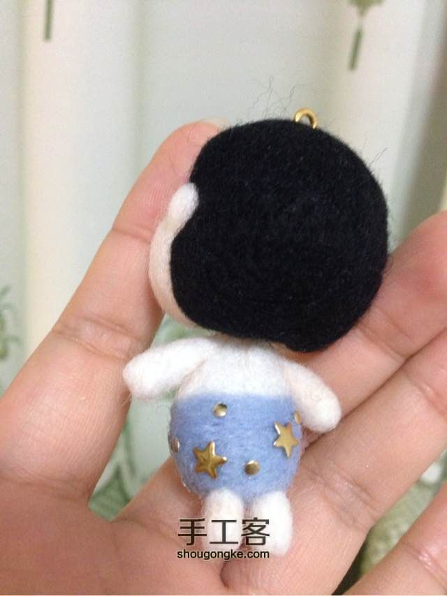 羊毛毡—会动的蜡笔小新 第24步