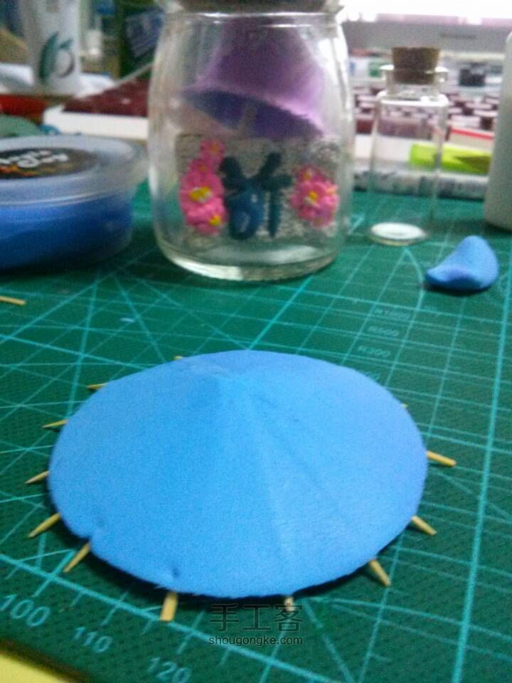粘土 制作伞教程 第14步