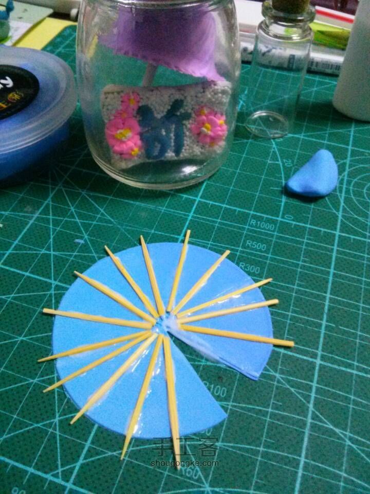 粘土 制作伞教程 第11步