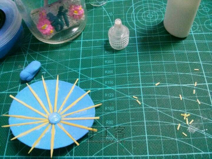 粘土 制作伞教程 第16步