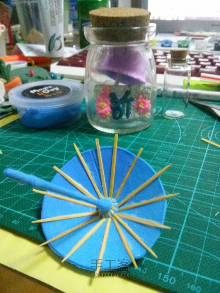 粘土 制作伞教程 第18步
