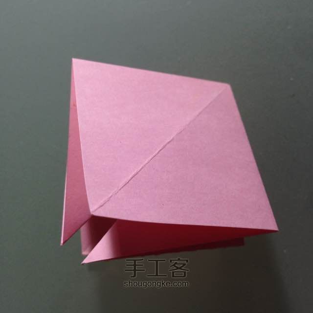 简单明快的折纸波斯菊 第3步