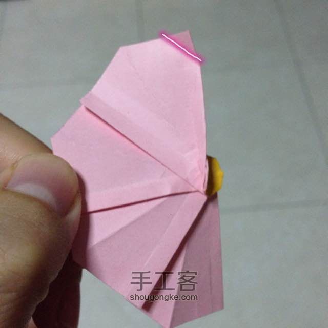 简单明快的折纸波斯菊 第14步