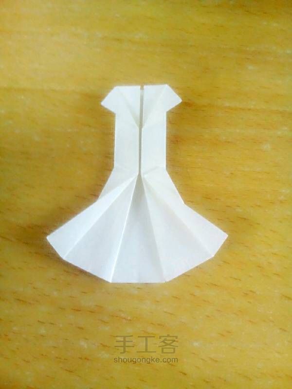 简易折纸婚纱 第8步