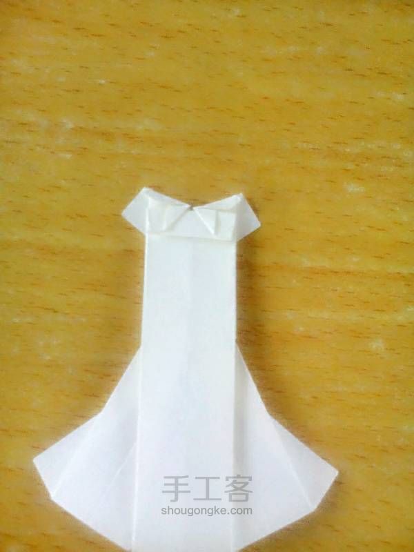 简易折纸婚纱 第11步