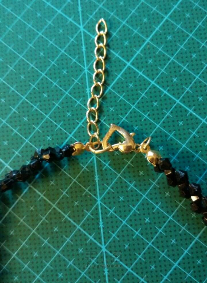 时尚珍珠串珠锁链 第13步