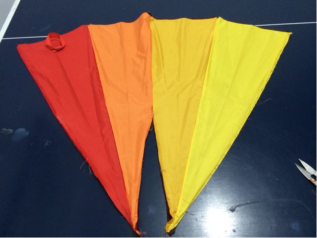 缝两条，雨伞布变包包（教程） 第4步