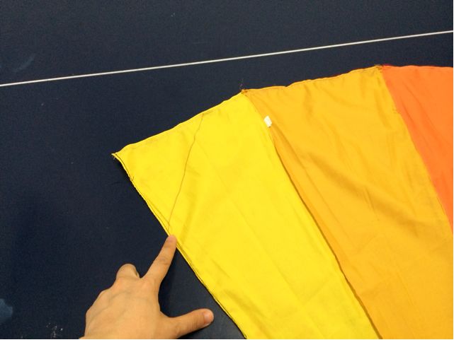 缝两条，雨伞布变包包（教程） 第8步