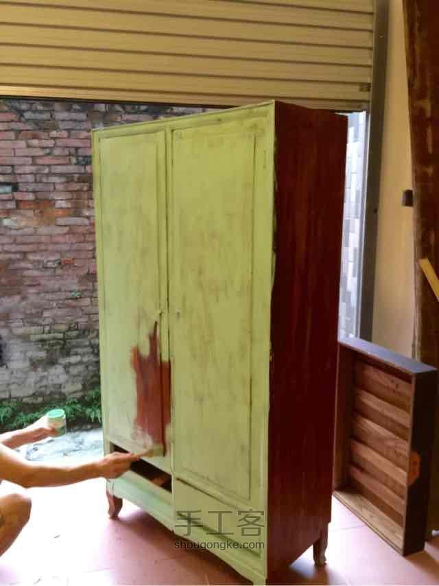 旧柜子改造成复古中国风装饰柜 第1步