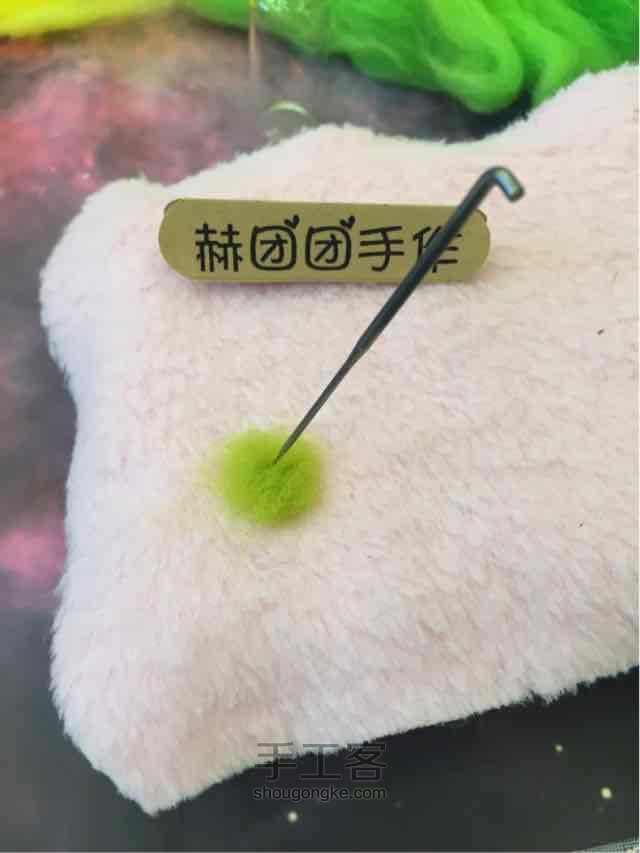 羊毛毡彩虹瓶星空瓶零基础制作美美哒春天色哦 第5步
