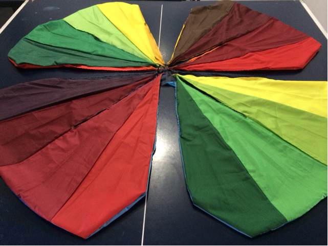 缝两条，雨伞布变包包（教程） 第14步