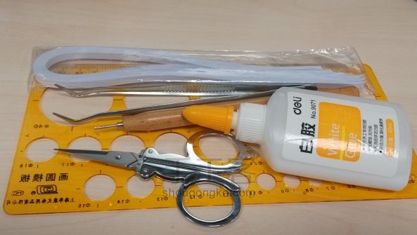 衍纸雪花制作教程 第1步