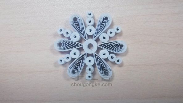 衍纸雪花制作教程 第10步