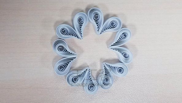 衍纸雪花制作教程(2) 第5步