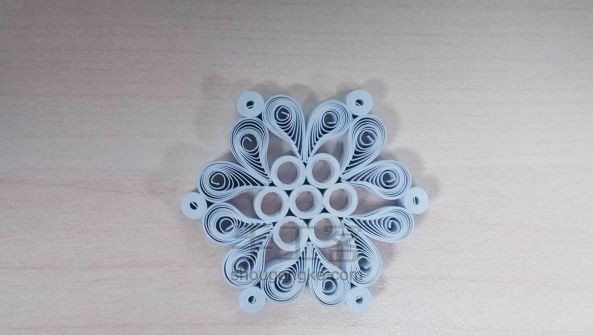 衍纸雪花制作教程(2) 第7步