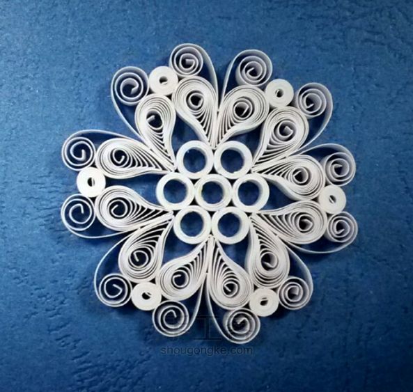 衍纸雪花制作教程(2) 第10步