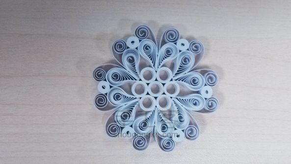 衍纸雪花制作教程(2) 第9步
