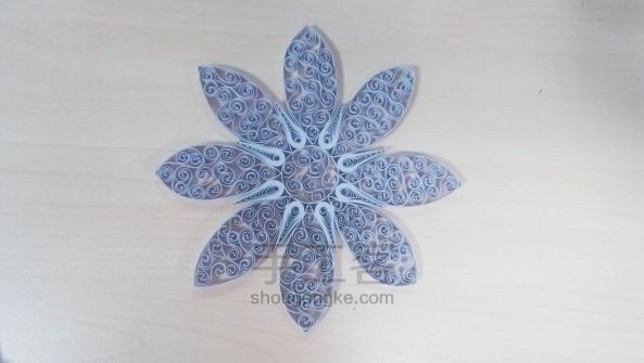 衍纸雪花制作教程(5) 第12步