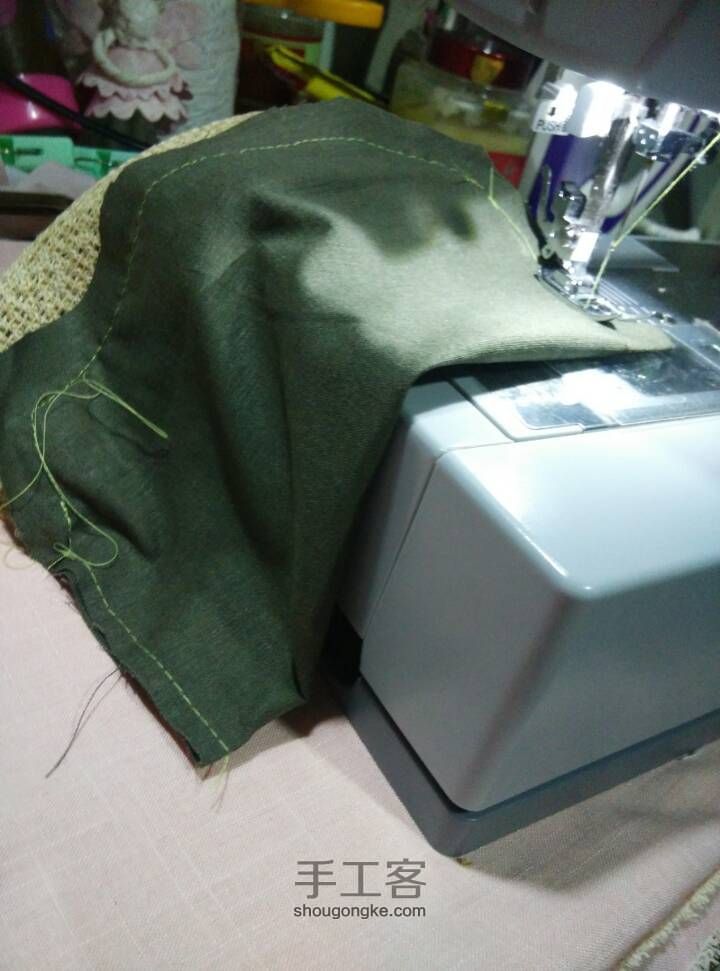 草编布料口金包 第10步