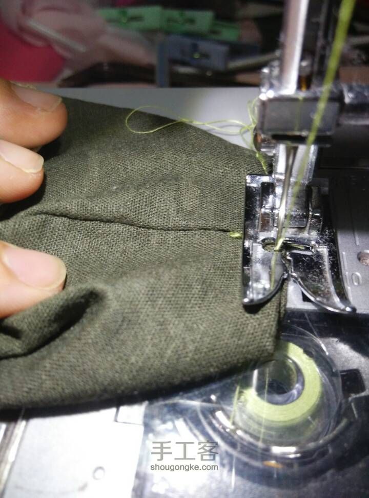 草编布料口金包 第19步