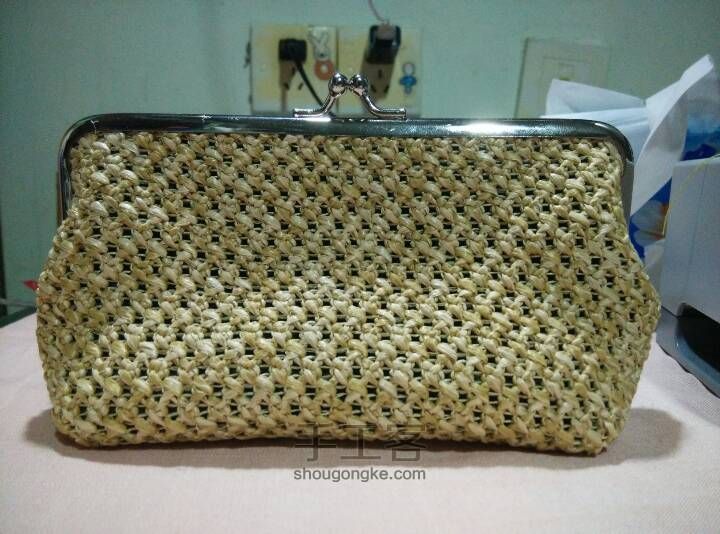 草编布料口金包 第22步