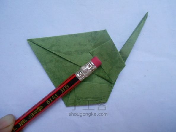 盆栽马蹄莲折纸教程 第33步