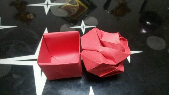 玫瑰纸盒教程 第2步