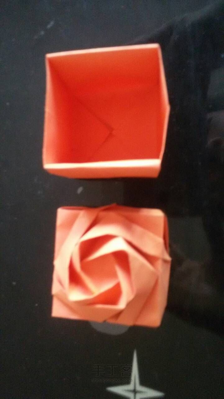 玫瑰纸盒教程 第42步